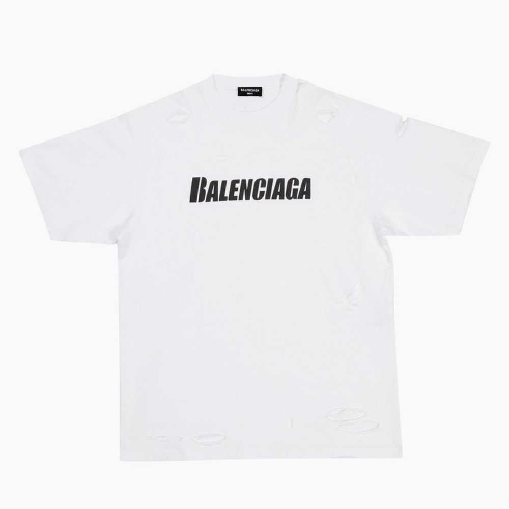 Balenciaga Destroyed T-shirt Boxy Fit
